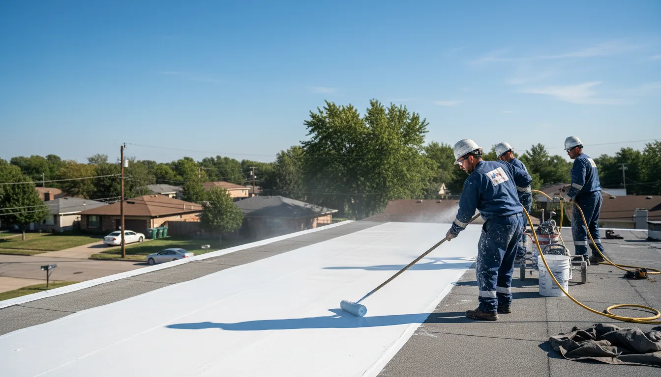 Commercial roof coating in Oxford, CT near me
